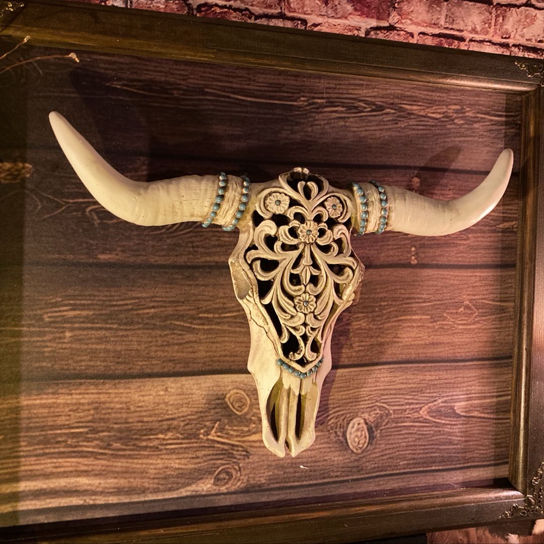 楽天市場】バッファロー スカル オブジェ（インテリア・寝具・収納）の通販