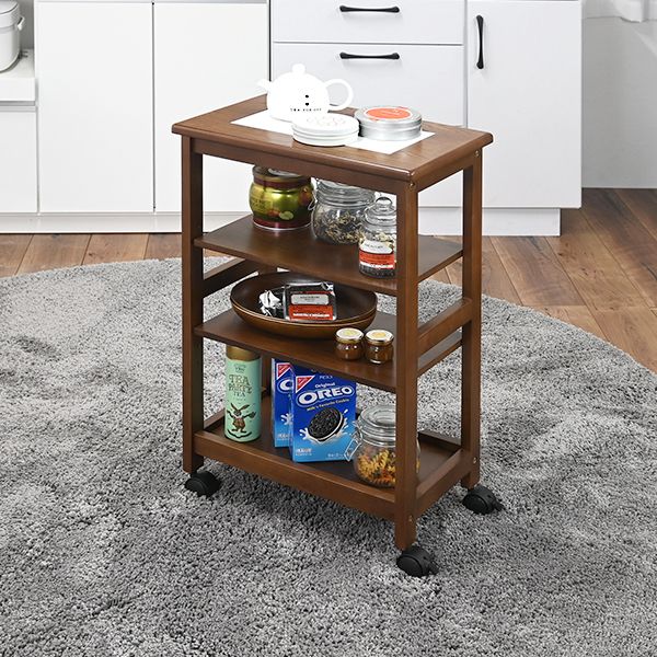 楽天市場】タイル天板のキッチンワゴンの通販