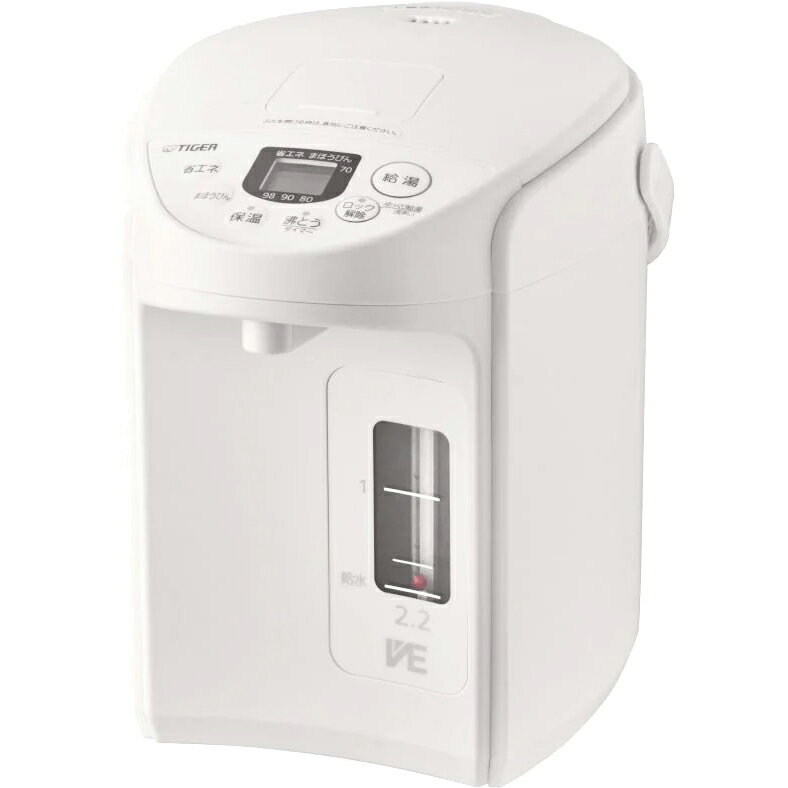 楽天市場】蒸気レスve電気まほうびん tiger タイガー とく子さん 2.2l