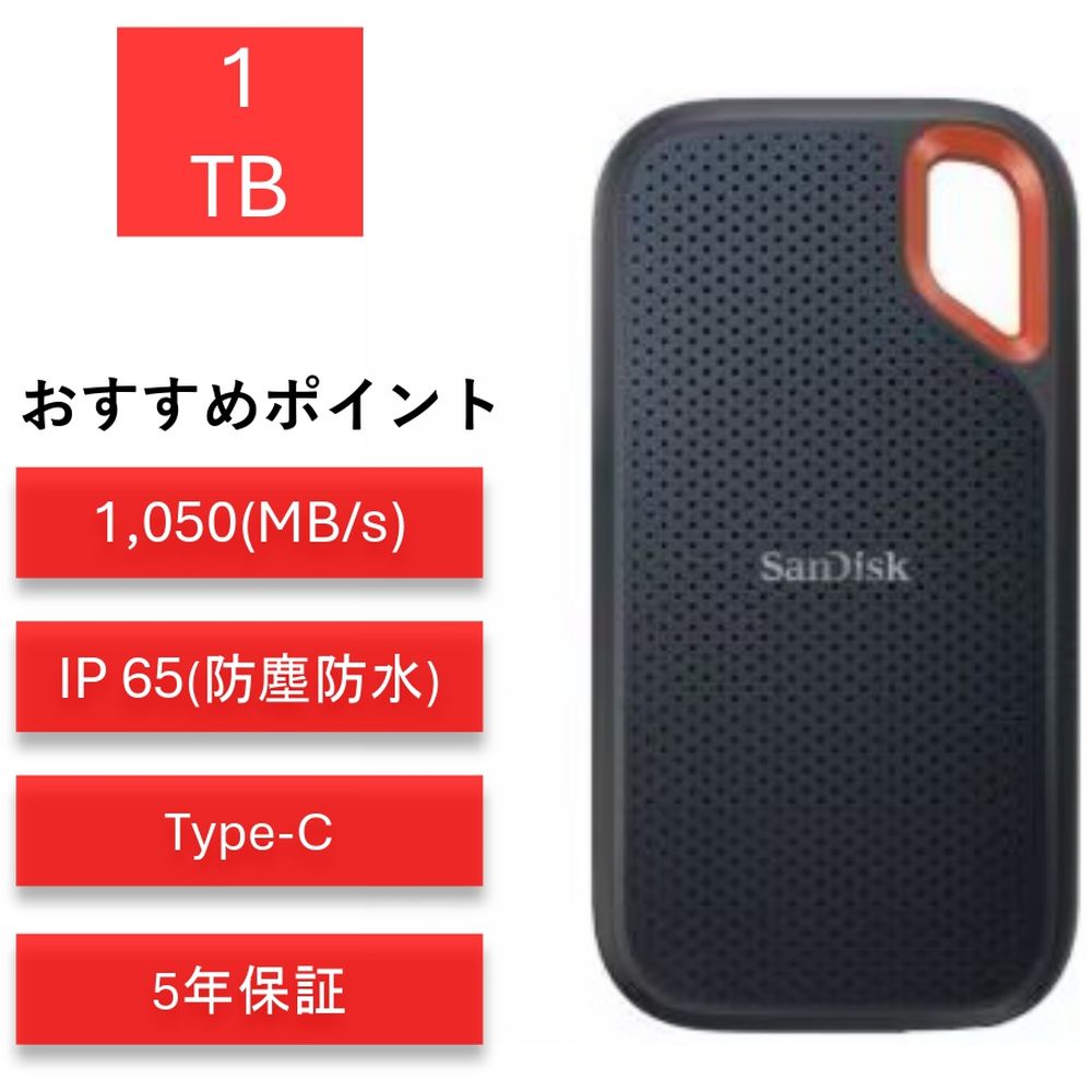 楽天市場】サンディスク sandisk sdssde61-1t00-j25（外付けタイプ