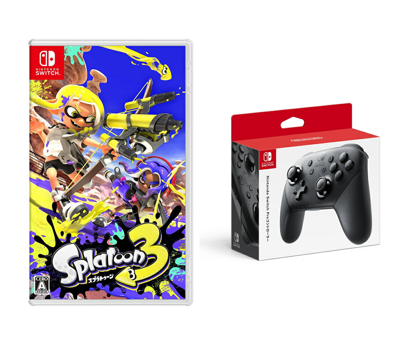 楽天市場】ニンテンドースイッチ スプラトゥーン2 プロコン セットの通販