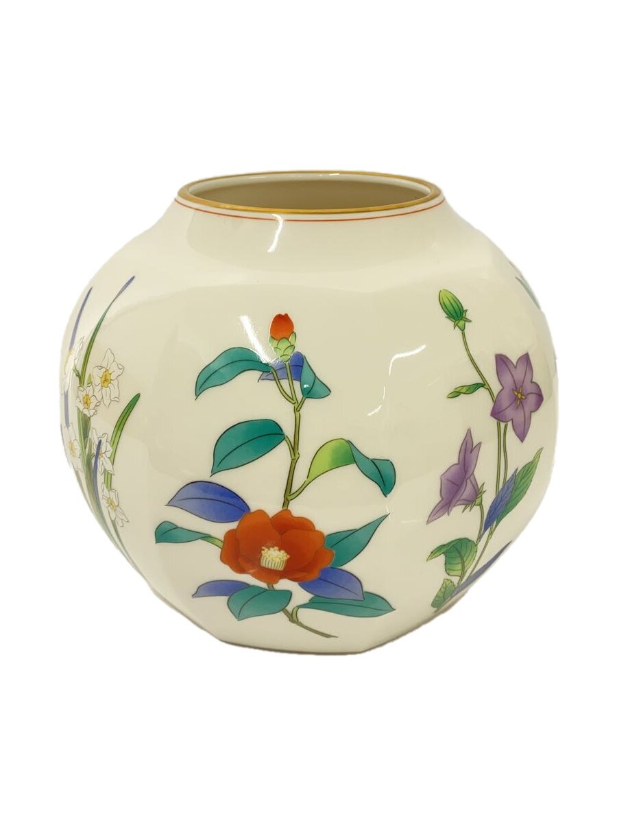 楽天市場】古伊万里四季 花瓶 香蘭社の通販