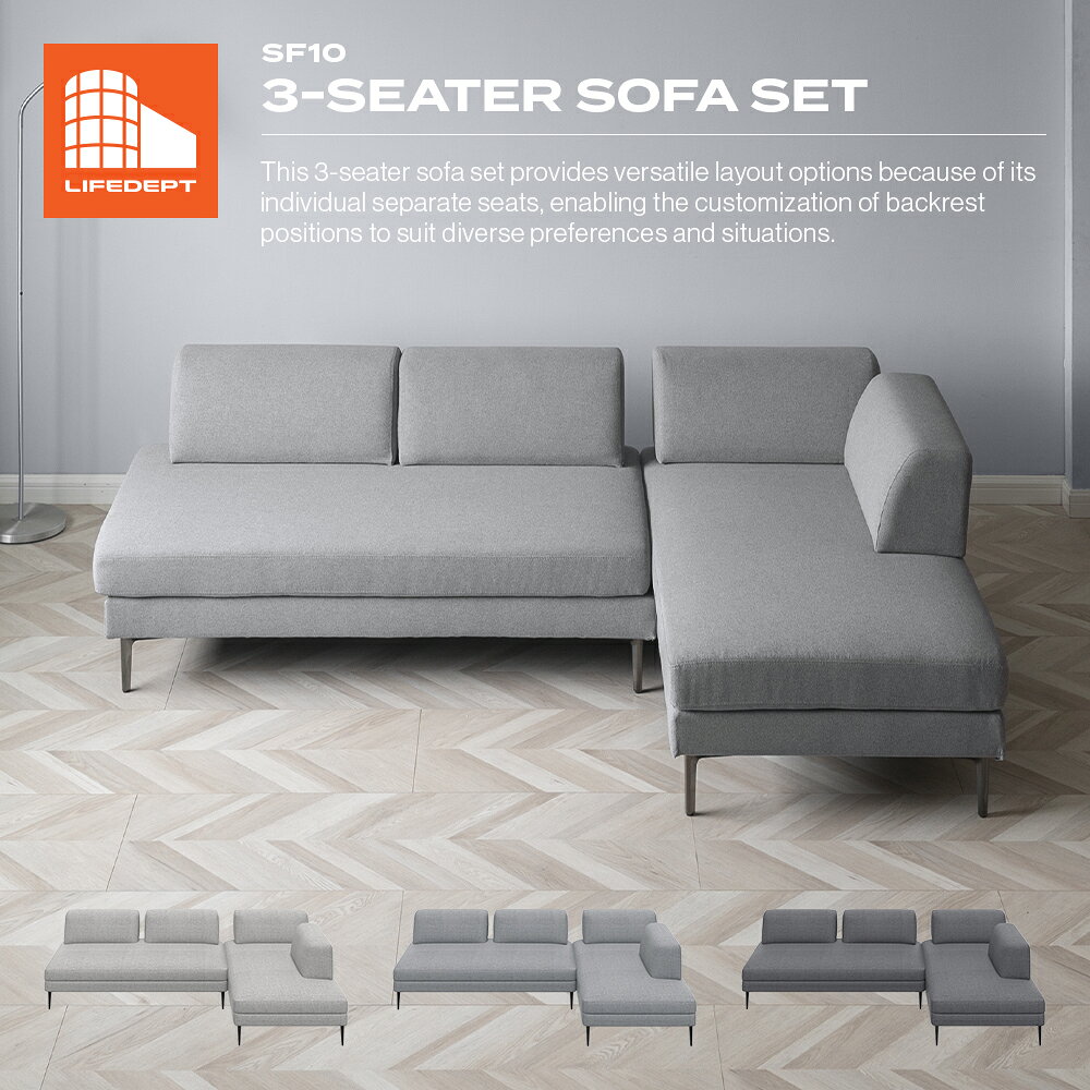 楽天市場】グレー（サイズ（ソファ）4人掛け ～（201cm ～））の通販