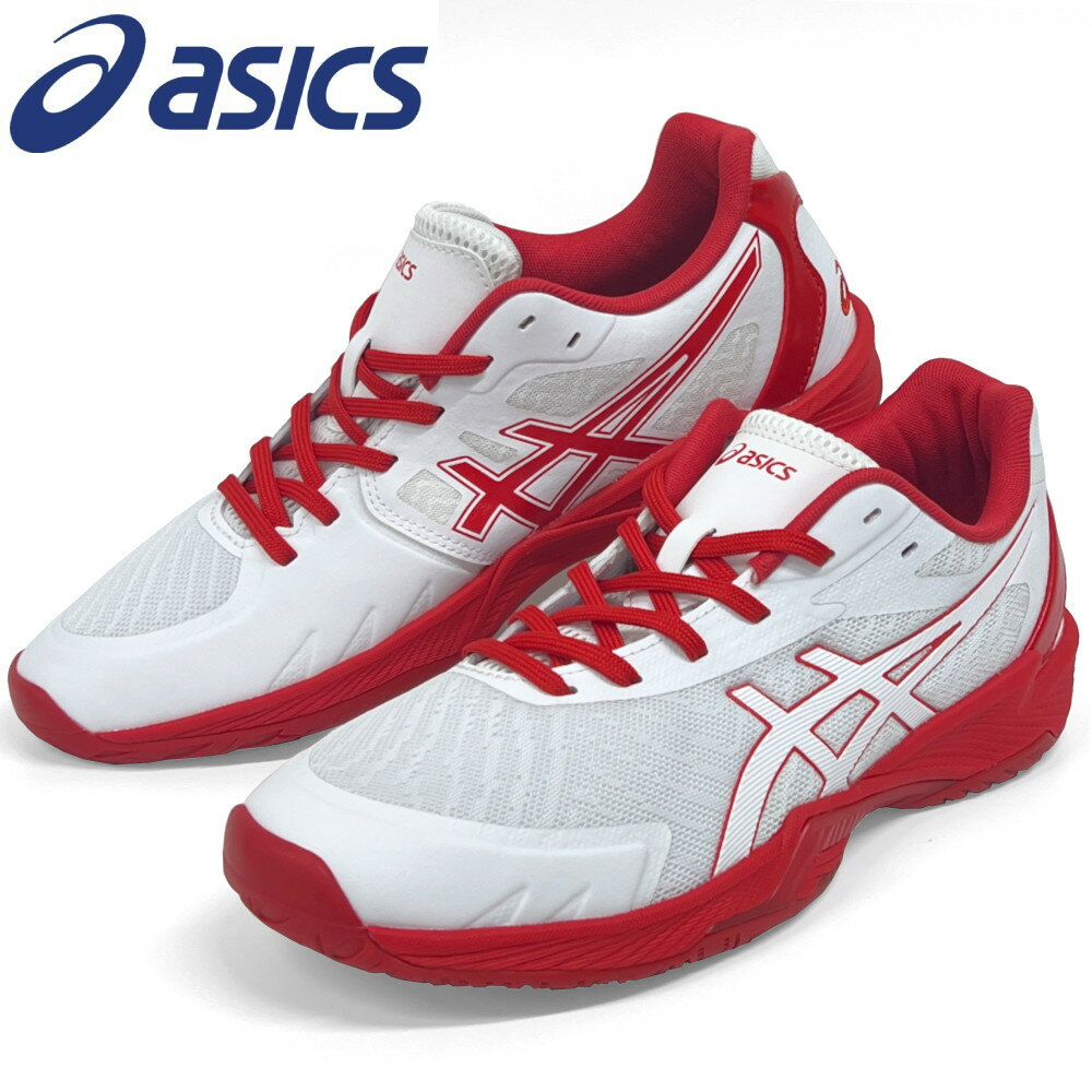 asics バレーボールシューズ TVR143 ホワイト/レッド24cm 楽天市場