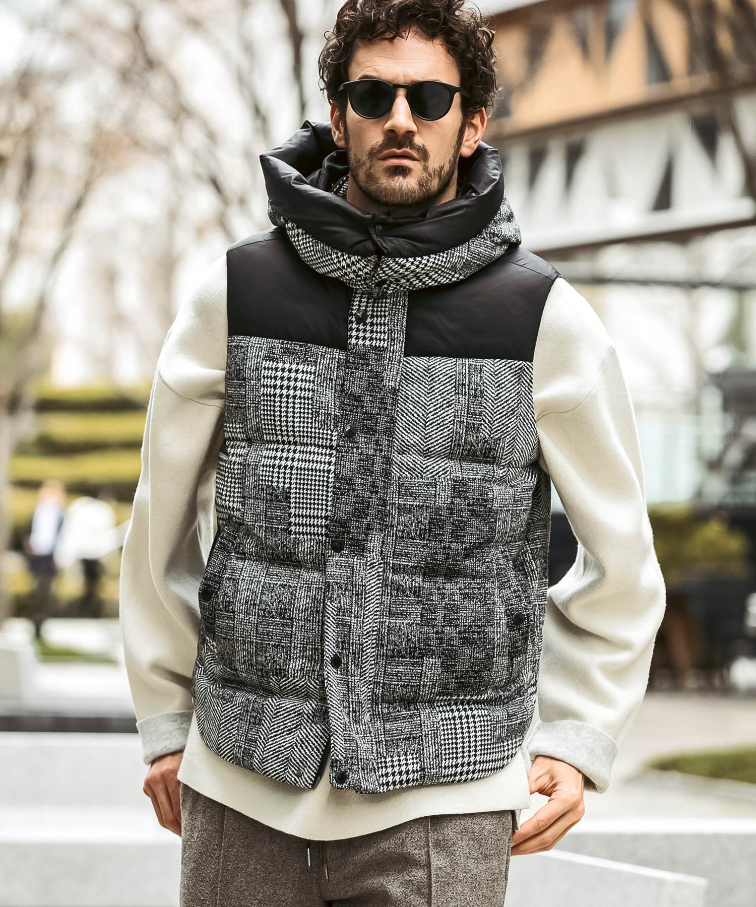 楽天市場】1piu1uguale3 ダウン ベストの通販