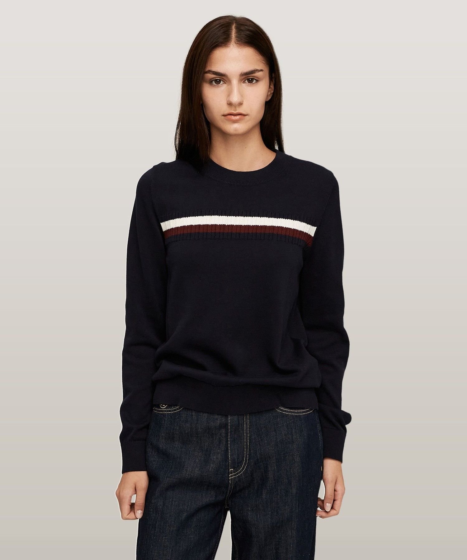 楽天市場】ストライプ ピンク（ニット・セーター｜トップス