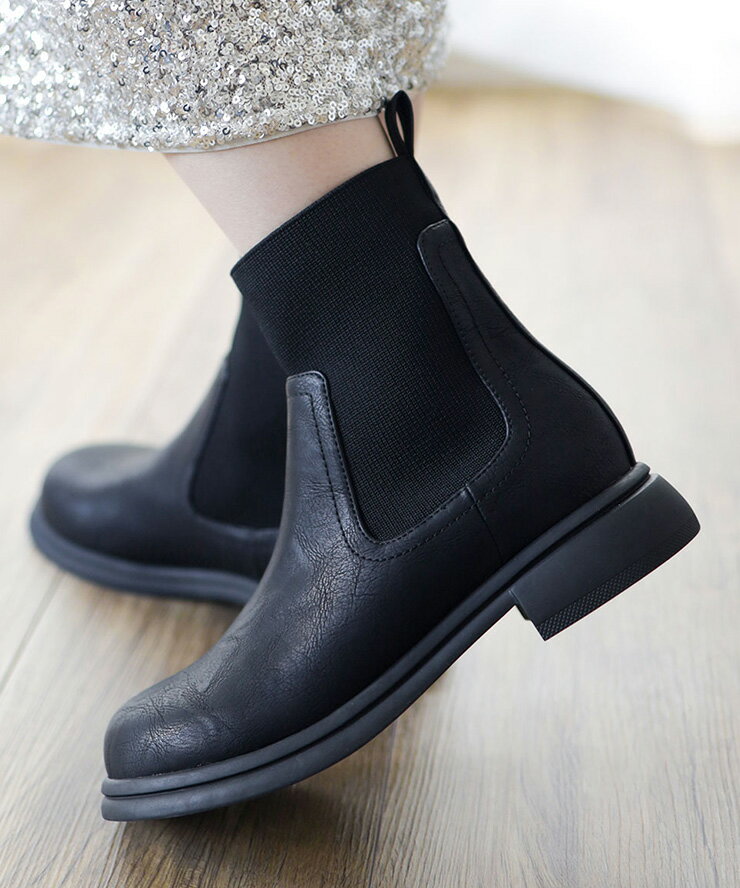 楽天市場】リブニット ショートブーツの通販