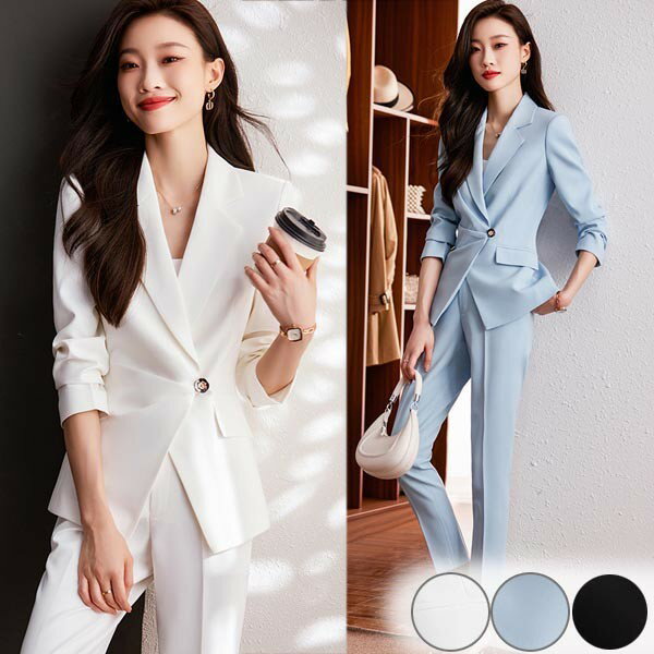 楽天市場】スーツ 白（パンツスーツ｜スーツ・セットアップ