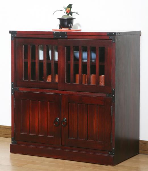 楽天市場】民芸調家具 水屋箪笥の通販