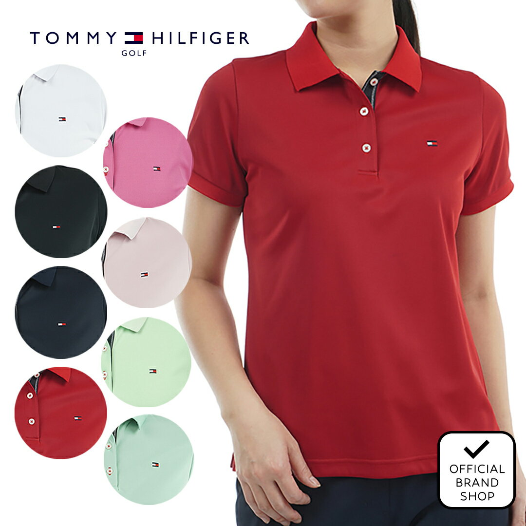 楽天市場】トミーヒルフィガー ポロシャツ（カラーレッド）の通販