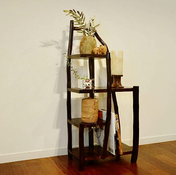 楽天市場】アジアン（本棚・ラック・カラーボックス｜収納家具