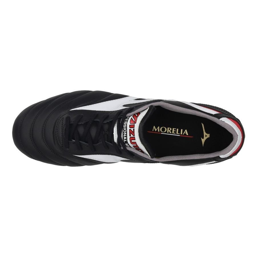 Mizuno Morelia II Made in Japan FG - Black/White/Chinese Red