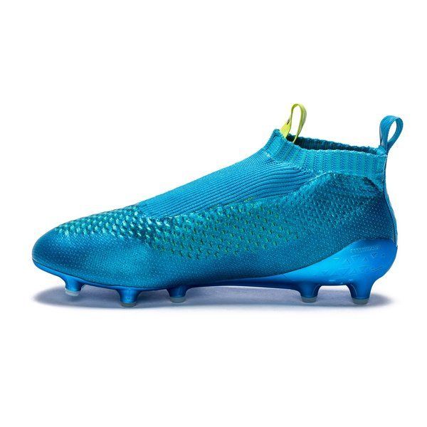 adidas ACE 16+ PureControl FG/AG Shock Blue/Semi Solar Slime/White