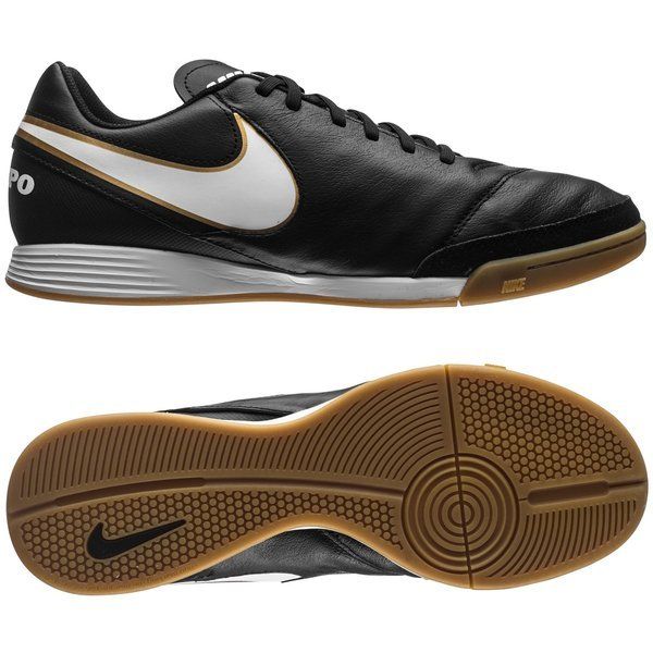 Nike Tiempo Genio II IC Black/White/Metallic Gold