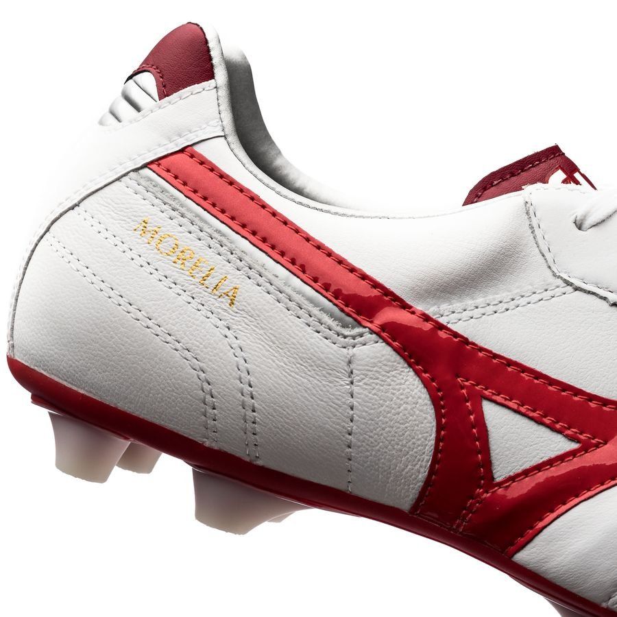 Mizuno Morelia II MD FG Red Passion Pack - White/Red