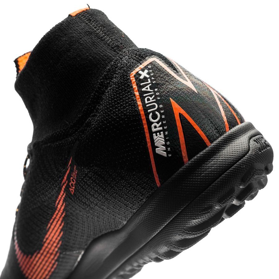 Nike Mercurial SuperflyX 6 Elite TF - Black/Total Orange/White