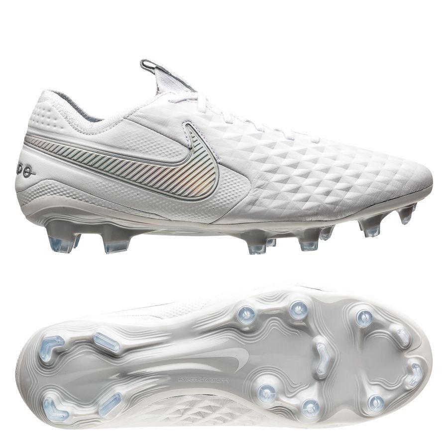 Nike Tiempo Legend 8 Elite FG Nuovo - White/Wolf Grey