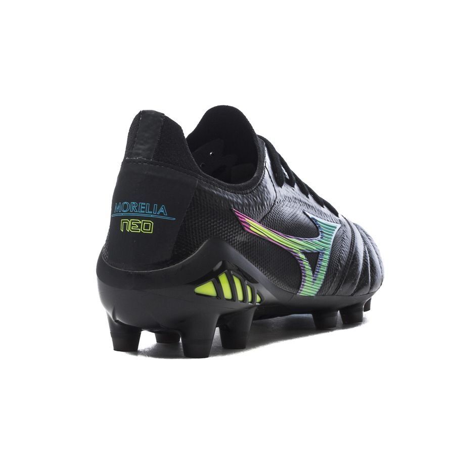 Mizuno Morelia Neo III Made in Japan FG Cyber - Black/Blue Atoll