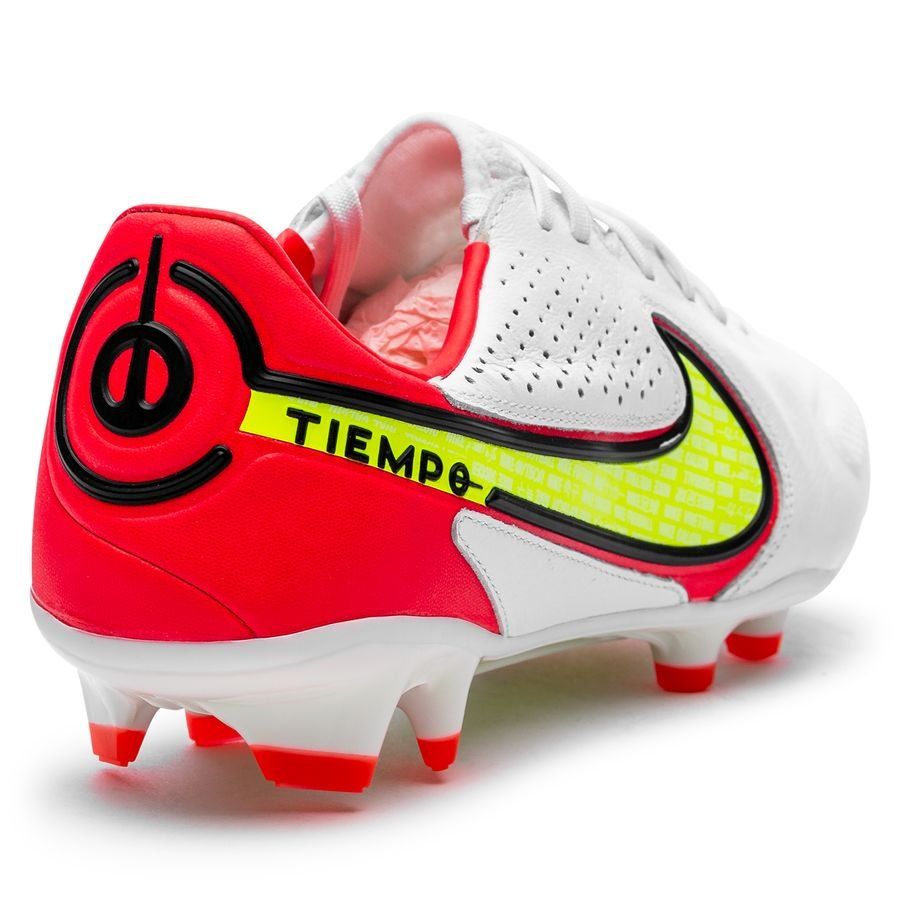 Nike Tiempo Legend 9 Pro FG Motivation - White/Volt/Bright Crimson