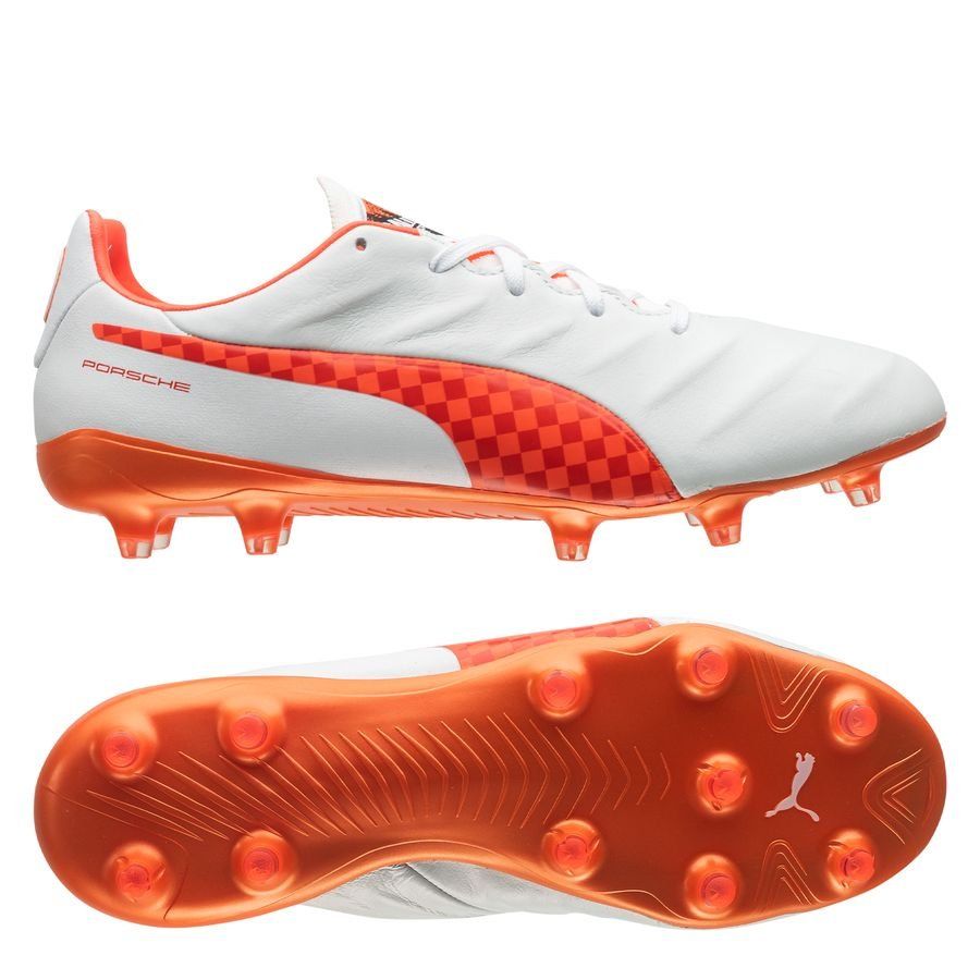 PUMA King Platinum 21 FG/AG Porsche Rallye - PUMA White/Energy Red