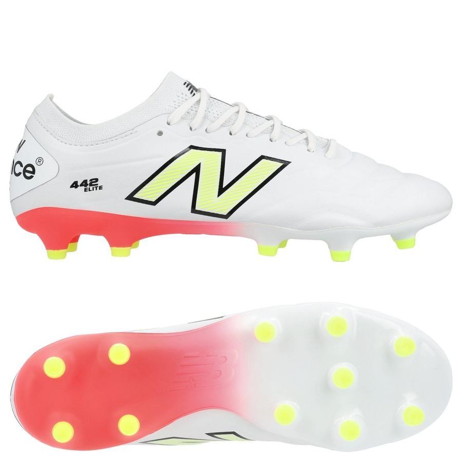New Balance 442 v2 Elite FG Flash Point - White/Green/Black
