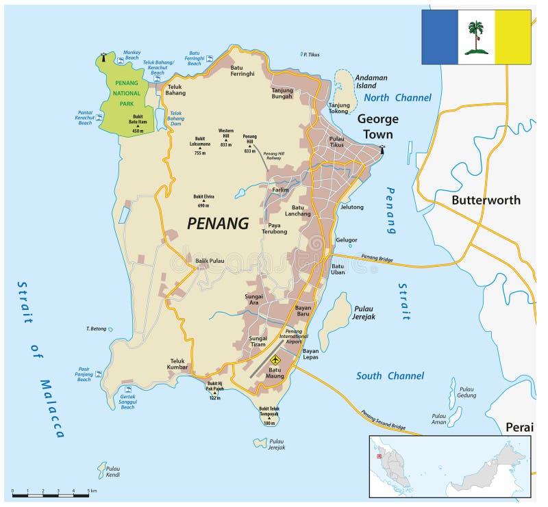 Island Penang Stock Illustrations – 405 Island Penang Stock