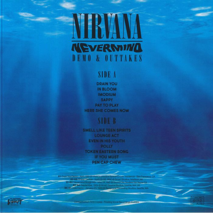NIRVANA (ニルヴァーナ) - Nevermind Demo & Outtakes (Italy 500枚