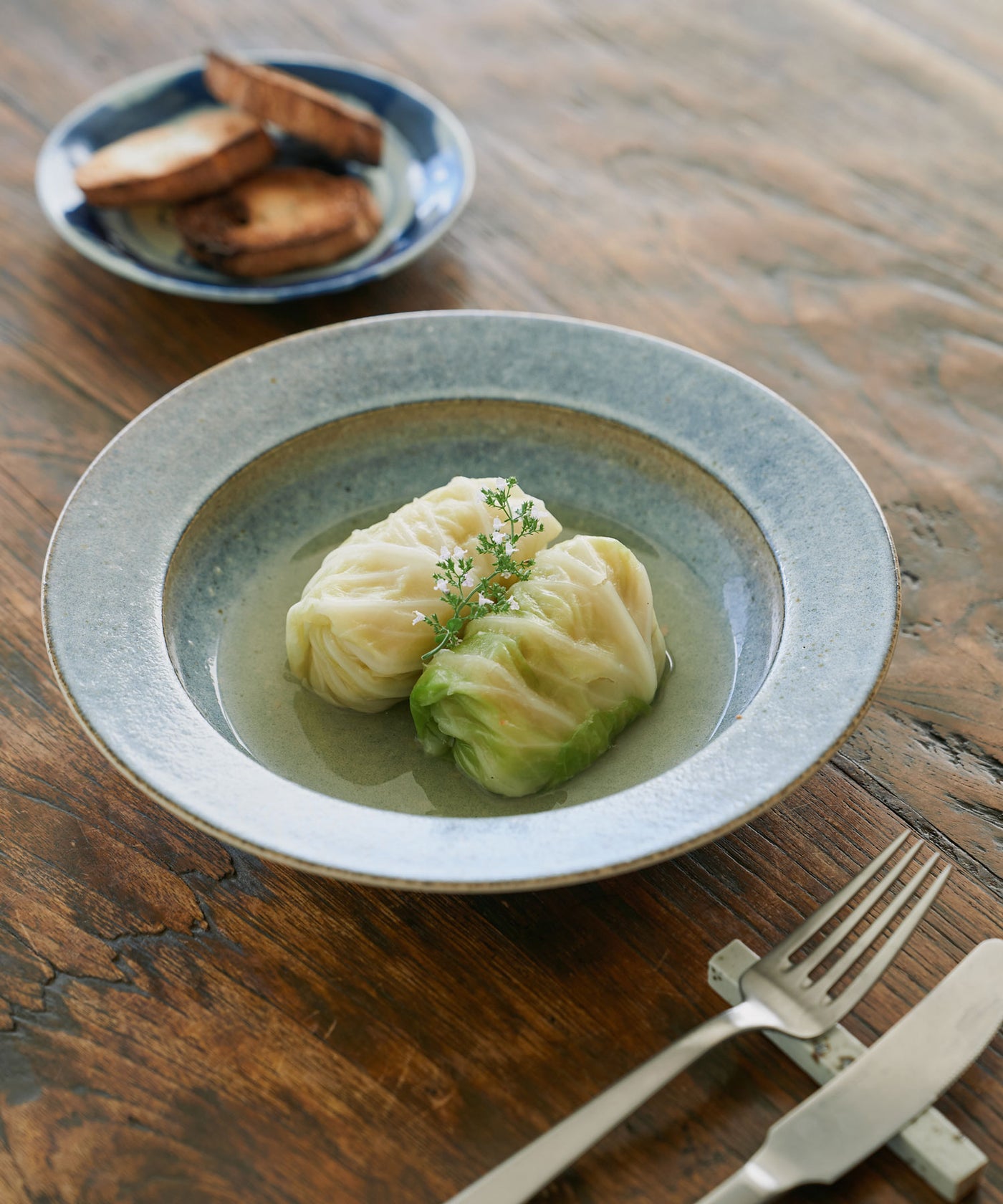 Homeland（ホームランド）信楽焼 深皿24cm｜青萩と鼠萩の風合いが洋食