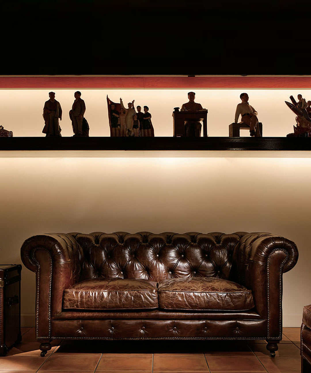 HALO（ハロー）】KENSINGTON 2P SOFA BIKERTAN｜ヴィンテージソファ