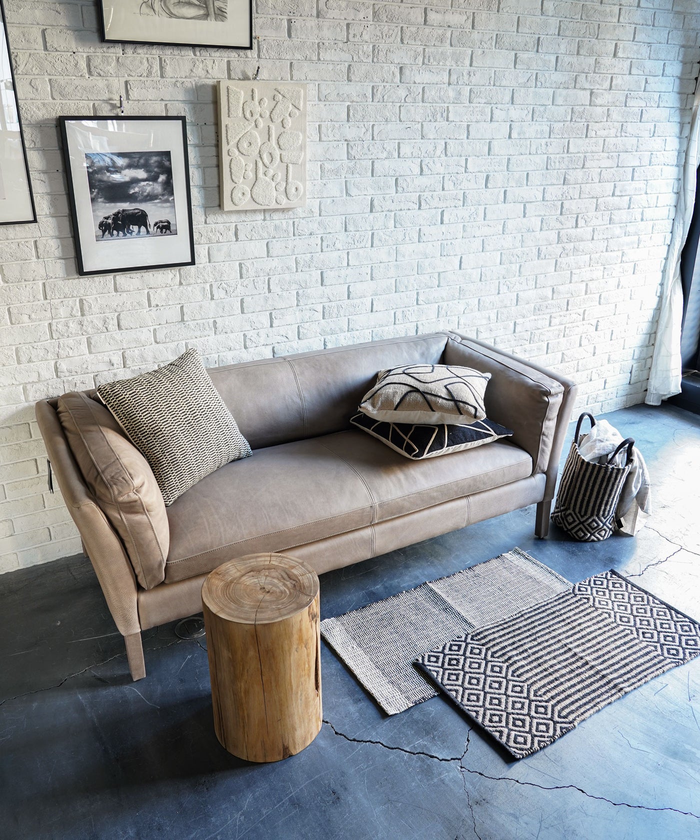 HALO（ハロー）WHITE HEAD 3P SOFA レザーソファ 3人掛け – TIMELESS