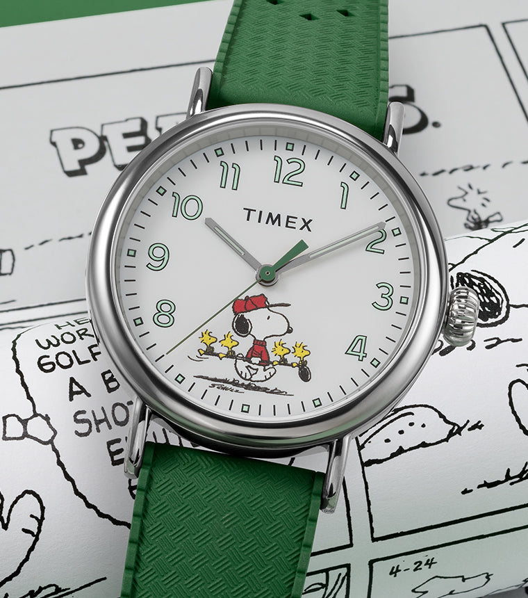 Peanuts® x Timex Standard 40mm Synthetic Rubber Strap Watch