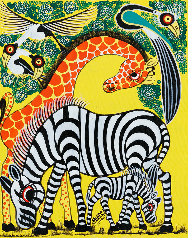 シマウマ / 鳥 - ティンガティンガオンラインショップ