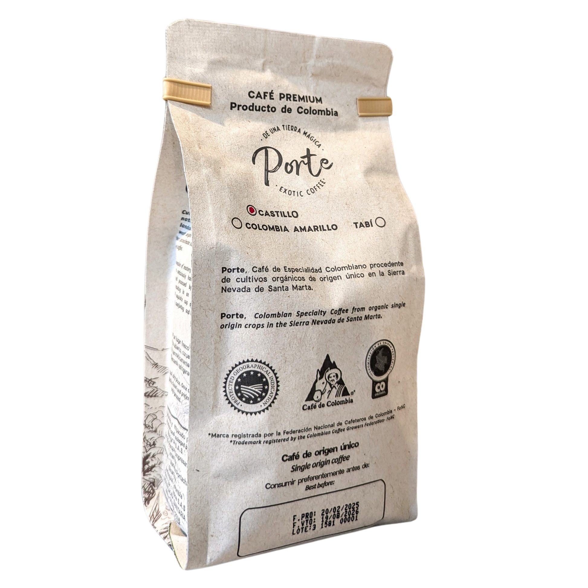 Porte Castillo – Colombian Specialty Coffee (250g) – Tierralta