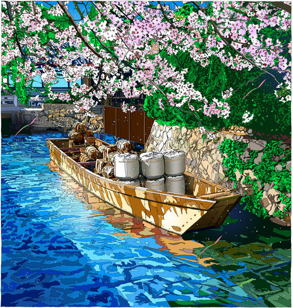 キーボード フィッシュ | 鈴木英人 |【東京イラストレーターズ