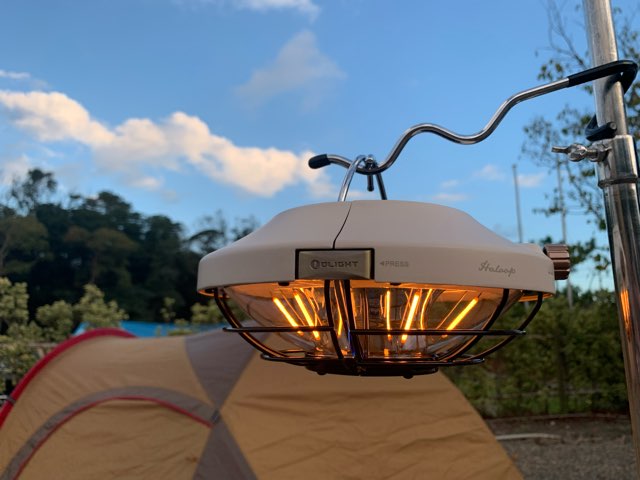 ティピーテントに設置可能！OLIGHT(オーライト)のHALOOPのレビュー