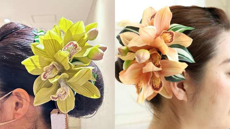 トモブルームのフラダンス用コーム髪飾り 花の種類とおすすめポイント