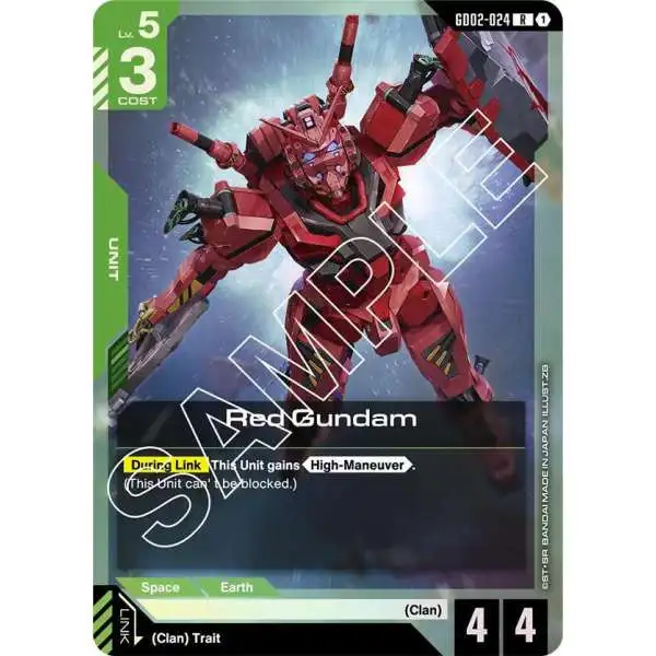 Gundam Trading Card Game Dual Impact Single Card Uncommon Gundam