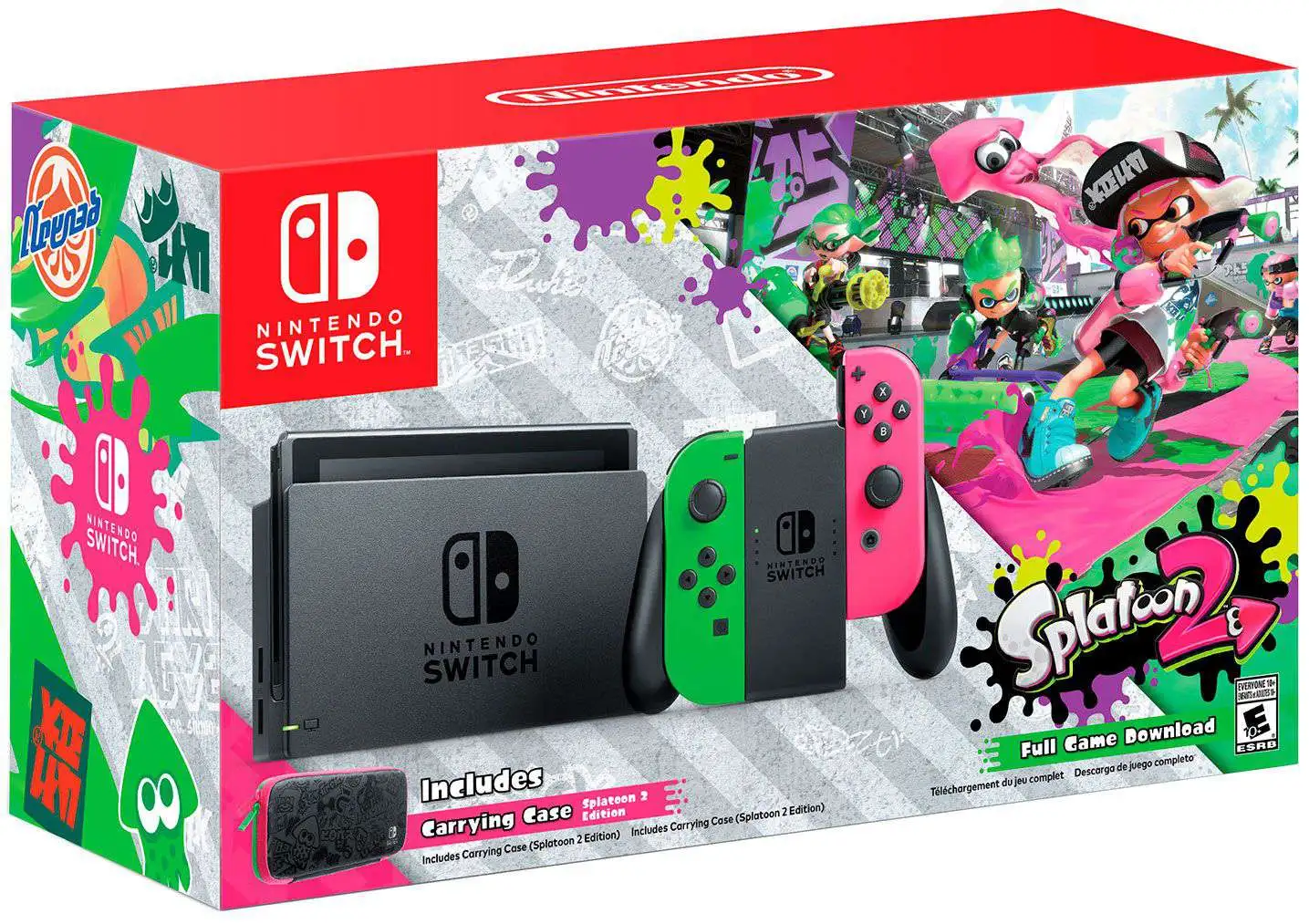 Nintendo Switch Splatoon 2 Exclusive Video Game Console Neon Green