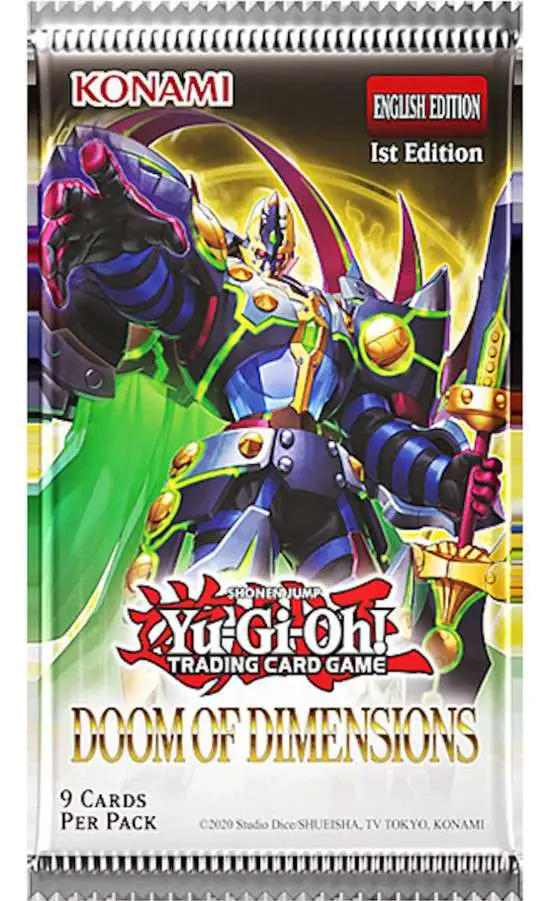 YuGiOh Doom of Dimensions Booster Pack Konami - ToyWiz
