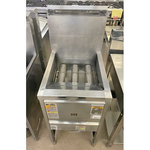 業界最長1年保証】【中古】一槽ガスフライヤー タニコー NB-TGFL-C45