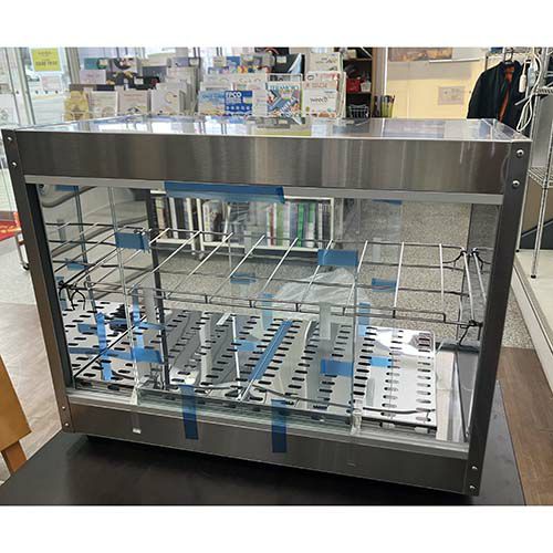 テンポスオリジナル 前後ガラス引戸ホットショーケース TBHS-600SK 幅