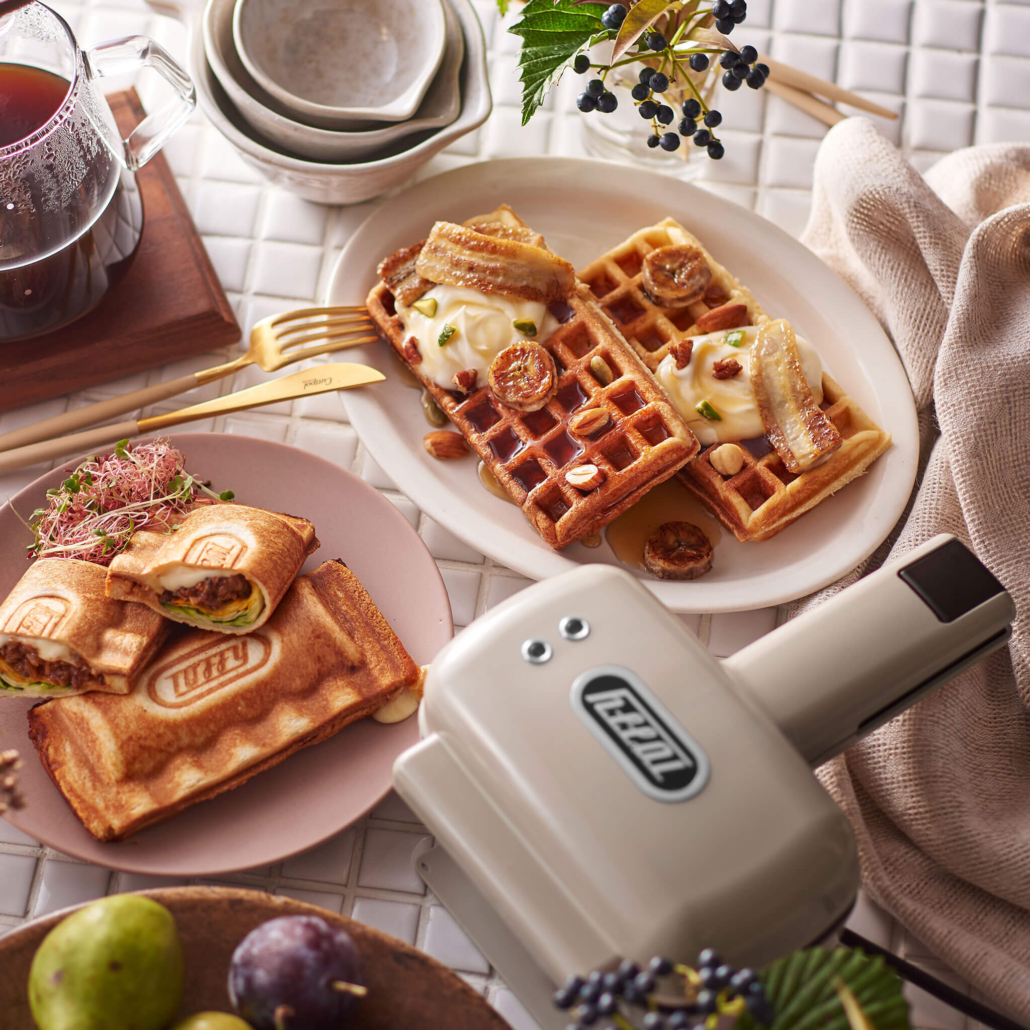 Toffy ハーフホットサンドメーカー＜プレート交換式＞ ｜ Toffy公式