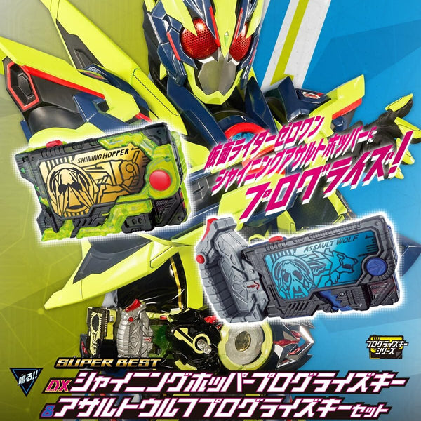 SUPER BEST DX Shining Hopper & Assault Wolf Progrise Key Set