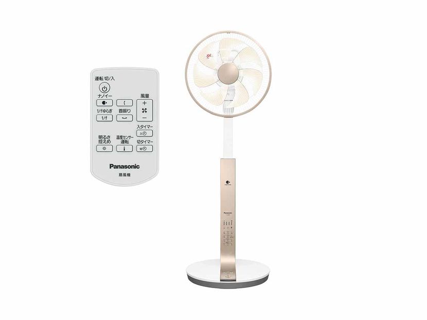 パナソニックの扇風機】1/fゆらぎを生み出すDCモーター採用 ナノイーの