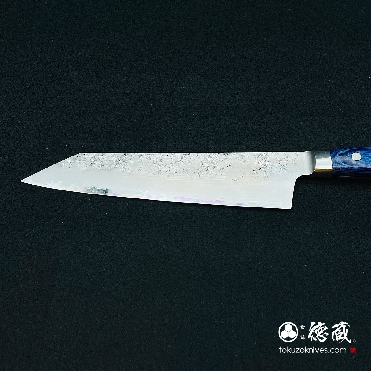 青二 切付包丁 青ハンドル – 徳蔵刃物 TOKUZO KNIVES