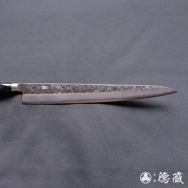 銀三 梨地仕上 筋引包丁 黒ハンドル – 徳蔵刃物 TOKUZO KNIVES