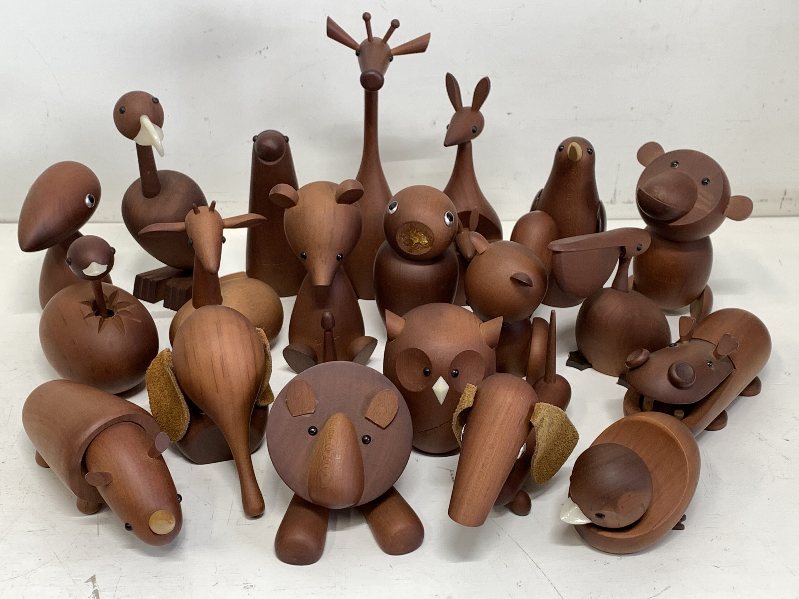 千趣会 ROYAL PET ロイヤルペット＜20体まとめて＞木製 動物 人形 置物