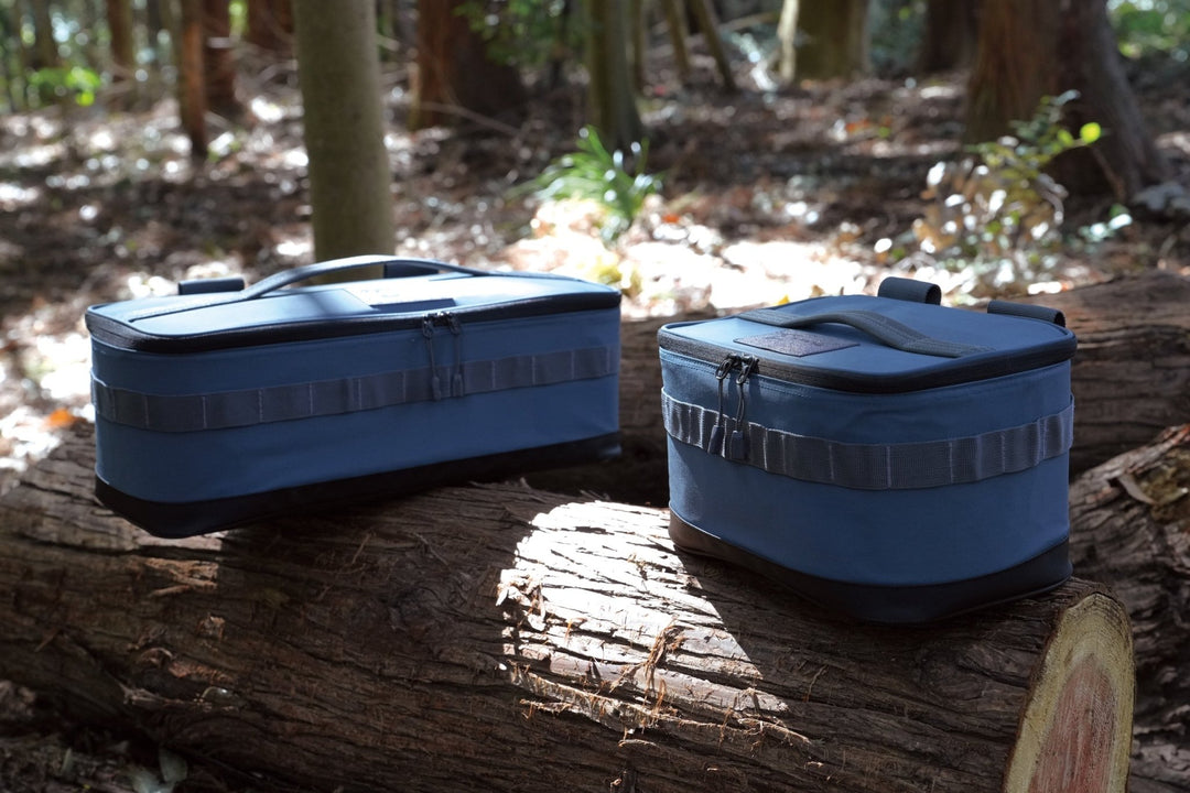 キャンプ コンテナ】別注TC ハンギングストレージコンテナM ブルー