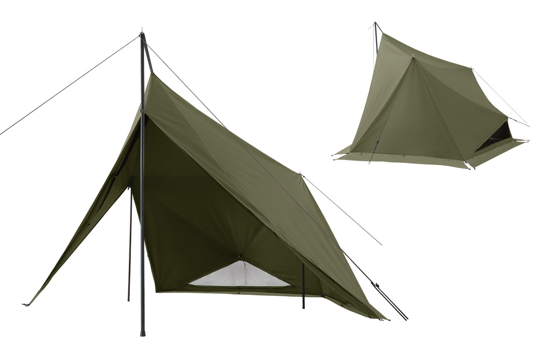 ダイヤフォートTCソロテント(軍幕パップテント) カーキ - 東京クラフト