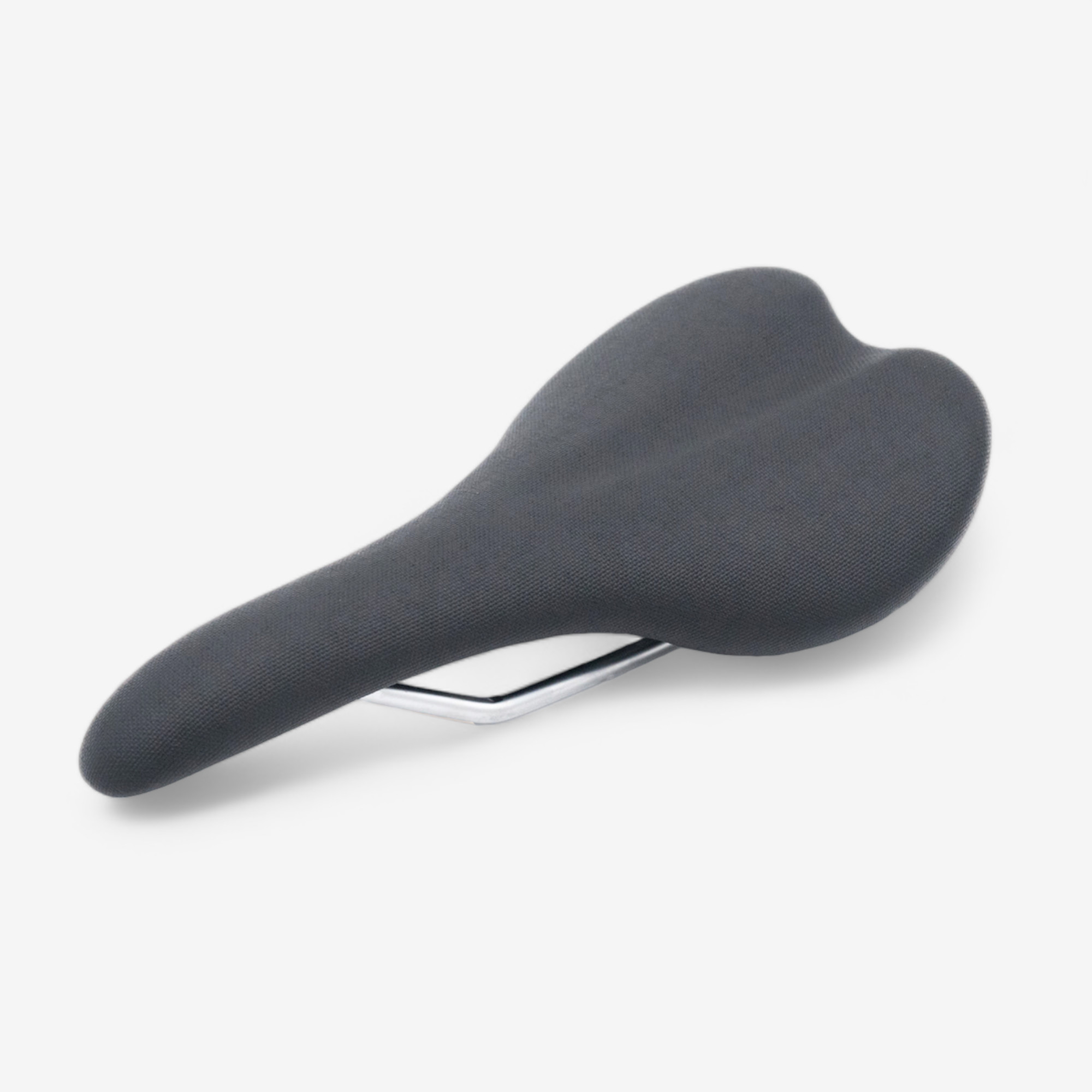 フェイクレザーサドル 細身 チャコールブラック - トーキョーバイク